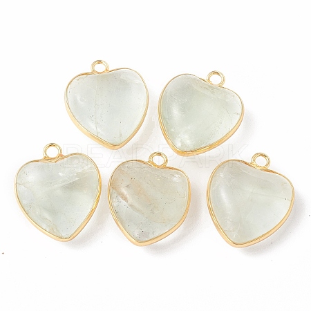 Natural Green Fluorite Pendants G-C005-01G-19-1