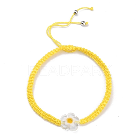 Adjustable Nylon Thread Braided Bead Bracelets BJEW-JB05959-01-1
