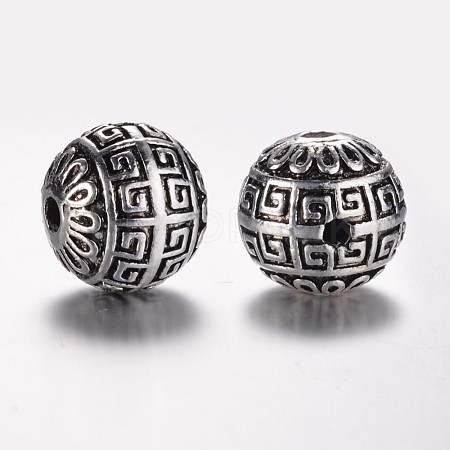 Tibetan Style Alloy 3-Hole Guru Beads PALLOY-YC65932-AS-1