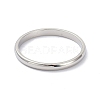 Non-Tarnish 2mm Polished Plain Dome Finger Ring for Girl Women RJEW-C012-05C-P-2