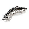 Flower Alloy Rhinestone Hair Barrettes PHAR-S604-01AS-01-2