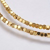 Electroplate Non-magnetic Synthetic Hematite Bead Strands X-G-K237-08P-2