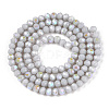 Electroplate Opaque Solid Color Glass Beads Strands LS-EGLA-A034-P3mm-L23-2