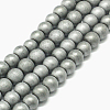 Non-magnetic Synthetic Hematite Beads Strands X-G-K015-6mm-02F-1
