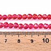 Baking Paint Transparent Glass Beads X1-DGLA-A035-T4mm-A02-5