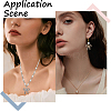 24Pcs 2 Colors Alloy Rhinestone Pendants ALRI-SC0001-46-5
