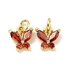 Rack Plating Brass Inlaid Cubic Zirconia Charms KK-G394-03G-3