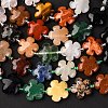 Mixed Natural Gemstone Flower Beads Strands G-L241B-07-2