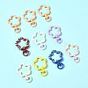 10Pcs Spray Painted Alloy Swivel Snap Hook Clasps FIND-FS0004-56-7