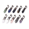 Natural & Synthetic Mixed Gemstone Big Pointed Pendants G-L521-F-R-1