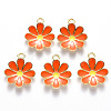 Alloy Enamel Pendants X-ENAM-S121-116F-2