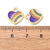 Alloy Enamel Pendants AL-CBA7256-10G-2
