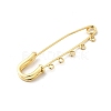 Brass Brooch Findings KK-I364-37G-2