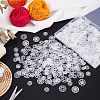  200 Pairs 2 Style Transparent Resin Snap Fasteners BUTT-NB0001-48-2