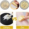 34 Sheets Self Adhesive Gold Foil Embossed Stickers DIY-WH0509-061-3