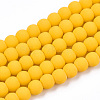 Opaque Glass Beads Strands GLAA-T032-P4mm-MD08-1