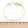 Marine Organism Brass Cuff Bangles for Women BJEW-D368-03L-G-5