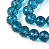 Transparent Glass Bead Strands GLAA-R095-8mm-27-3