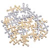 100Pcs 2 Colors 304 Stainless Steel Charms STAS-CJ0001-158-4