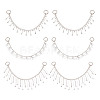 Brass Glass Rhinestone Shoe Decoration Chain FIND-GO00008-1