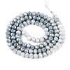 Anti-Tarnish Electroplate Rondelle Glass Beads Strands EGLA-T021-4mm-17-10-3