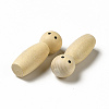 Unfinished Wooden Peg Dolls Display Decorations WOOD-E015-01H-2