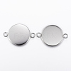 304 Stainless Steel Cabochon Connector Settings STAS-E146-19P-14mm-1