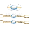 Handmade Brass Paperclip Chains CHC-H102-04G-2