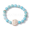 Summer Beach Natural Shiva Eye Shell Bead Bracelets BJEW-JB10313-03-3