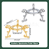 10Pcs 2 Colors Alloy Mineral Display Holder ODIS-AR0001-06-2