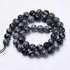 Natural Snowflake Obsidian Beads Strands X-G-S281-17-6mm-2