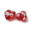 Glass Enamel Beads GLAA-Q125-01B-4
