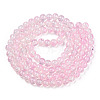 Transparent Crackle Baking Paint Glass Beads Strands DGLA-T003-01B-14-2