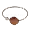 304 Stainless Steel Cuff Bangles for Women BJEW-JB14328-4