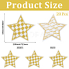 20Pcs Polyester Clothing Patches DIY-CY0002-35C-2