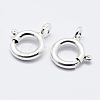 925 Sterling Silver Spring Ring Clasps STER-K167-076C-S-1