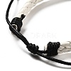 PU Imitation Leather Braided Cord Bracelets for Women BJEW-M290-01D-3
