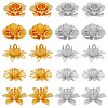 SUPERFINDINGS 60Pcs 10 Style 3D Brass Bead Caps KK-FH0006-47-1