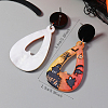 Acrylic Dangle Stud Earrings MA8781-3-2