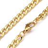 Men's Brass Cuban Link Chain Necklaces NJEW-JN03031-01-2