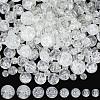 450Pcs 4 Styles Spray Painted Crackle Glass Beads CCG-PA0001-09A-1