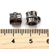 Tibetan Style Alloy Tube Bails TIBE-30047-B-NR-2