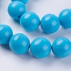 Synthetic Turquoise Beads Strands G-E456-44-14mm-3
