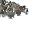 Tarnish Resistant 304 Stainless Steel Flat Round Stud Earring Settings STAS-I017-04-1