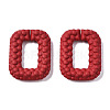 Spray Painted CCB Plastic Linking Rings CCB-Q091-009E-2