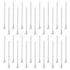 Unicraftale 30Pcs 304 Stainless Steel Curb Chain Extender STAS-UN0053-92-1