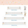 8Pcs 8 Styles White Acrylic Round Beads Bag Handles FIND-TA0001-40-3