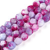 Dyed Natural White Jade Beads Strands G-T139-8mm-45S-2