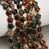 Natural Indian Agate Beads Strands G-Z080-A27-8mm-1