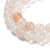 Natural Golden Silk Jade Beads Strands G-A220-A02-01-4